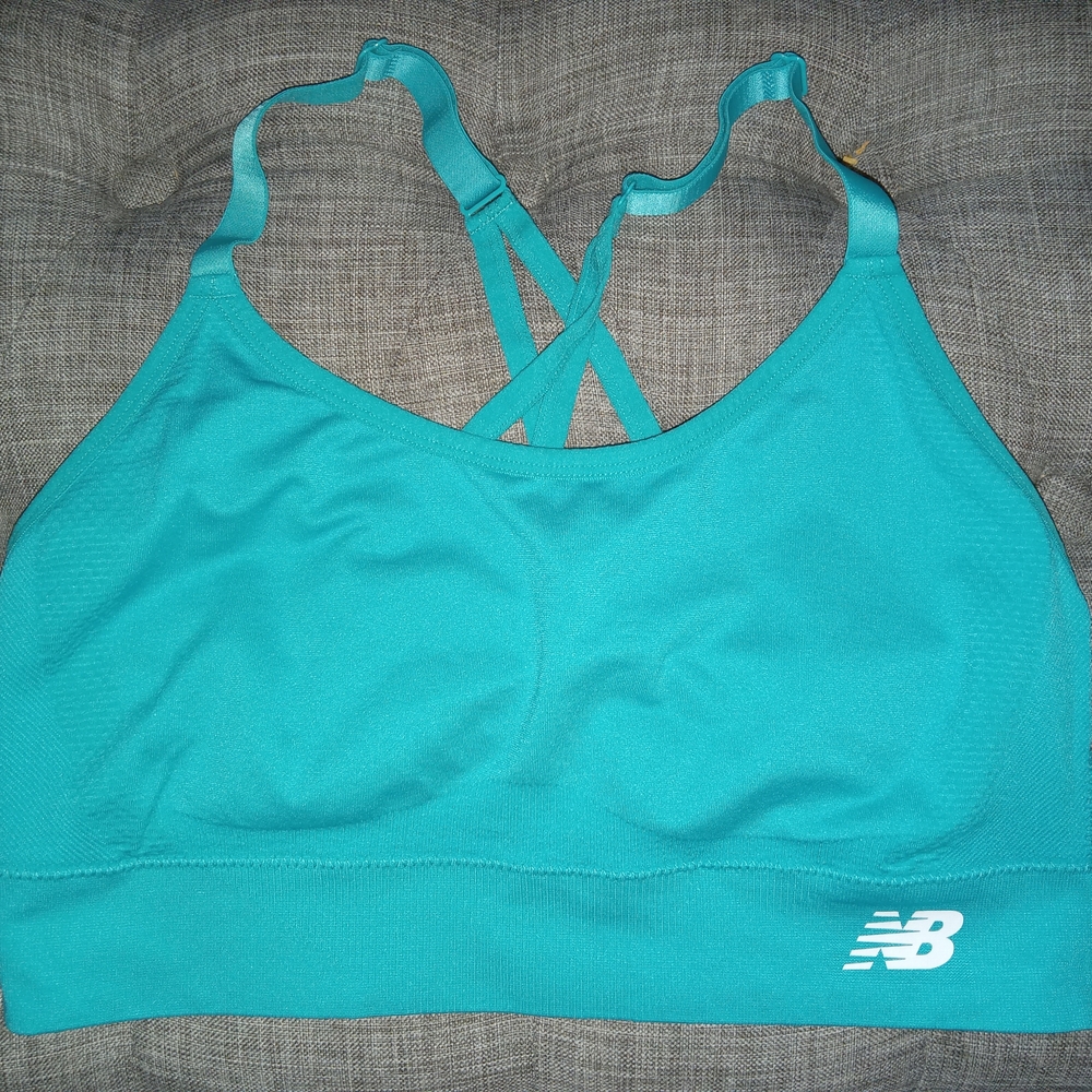 New Balance Solid TurquoiseWomen's Sports Bra Sz XL